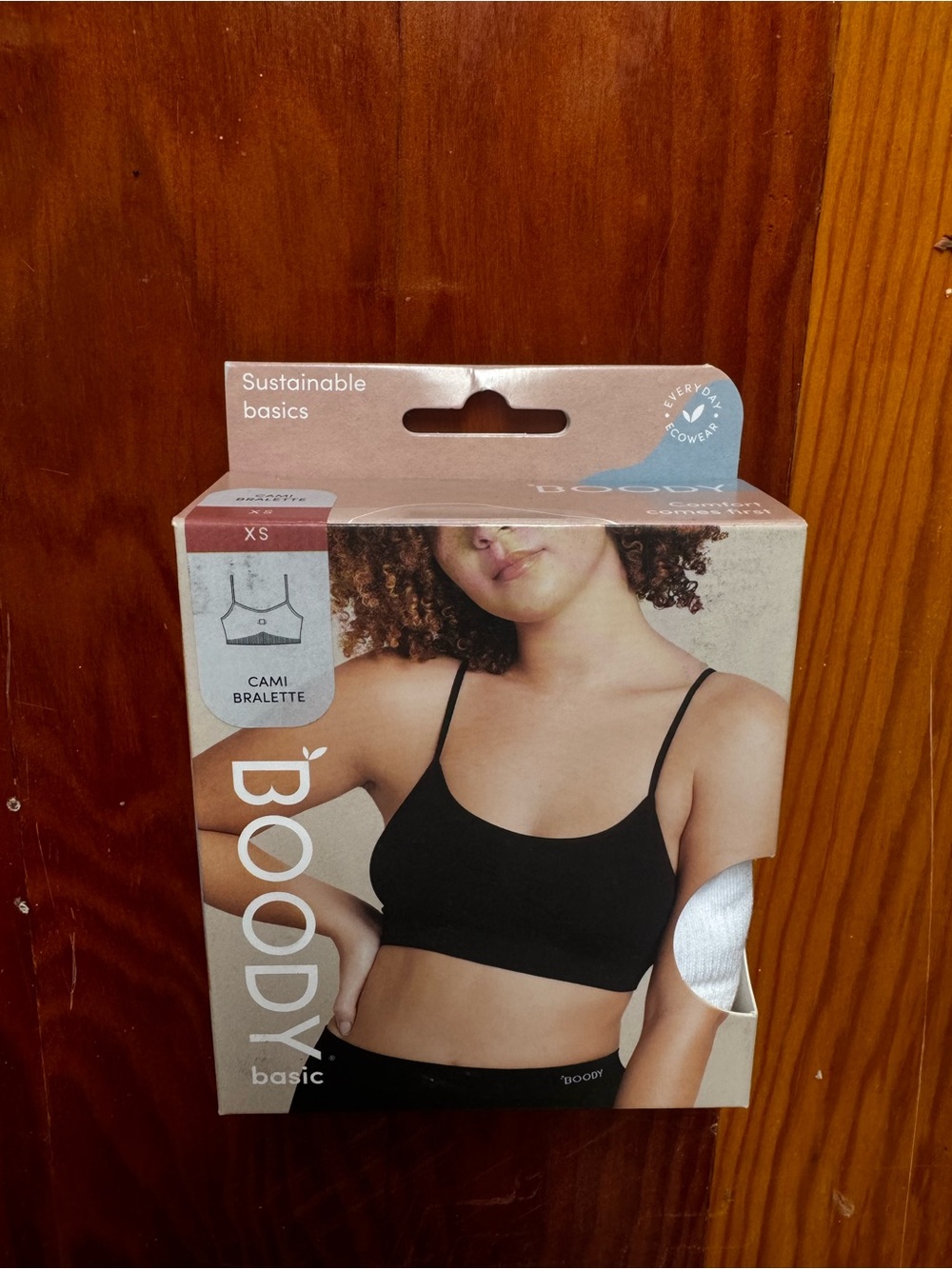 BOODY Bamboo Women's WHITE Cami Bralette - Sustainable - XS - NWT